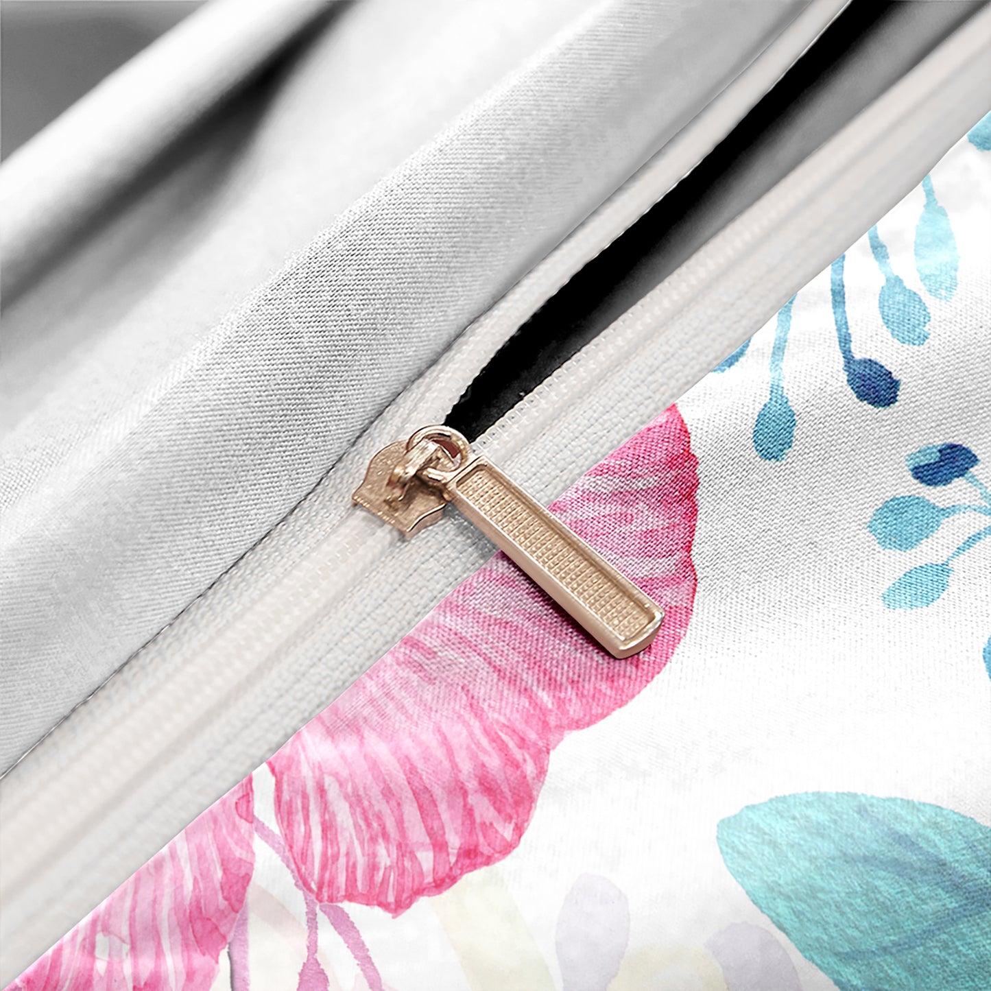 3Pcs Floral Bird Duvet Cover Bedding Set